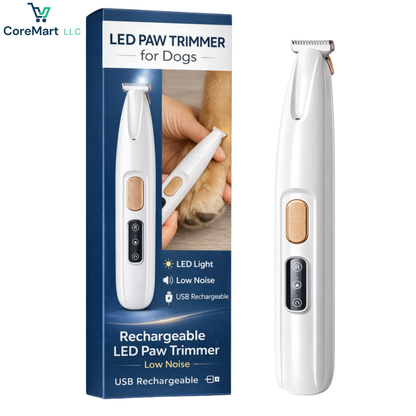 COREMART™ – LED Pet Nail Clipper with Nail Catcher & Digital Display